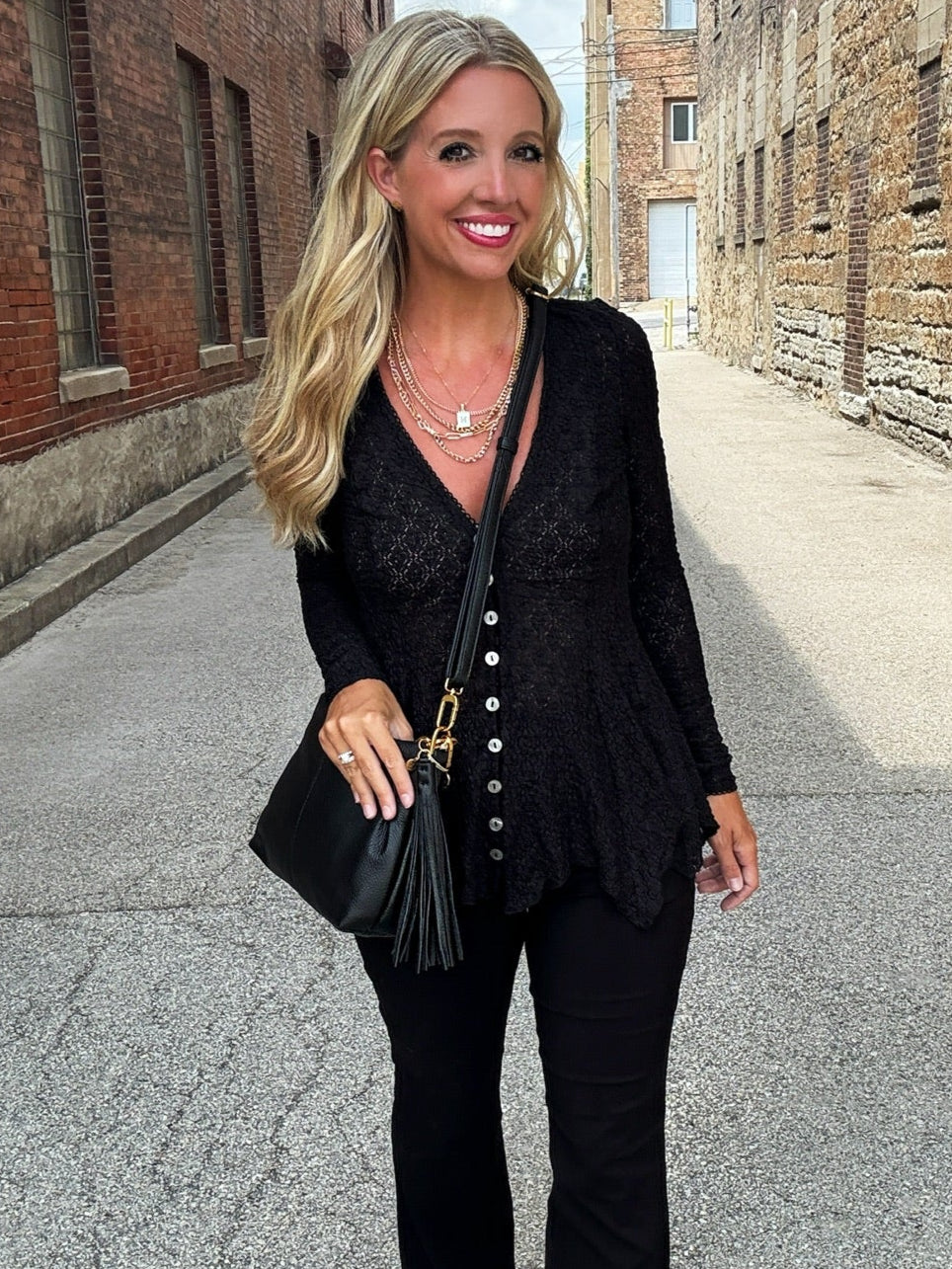 Free People Janey Lace Top – Kelley Cawley