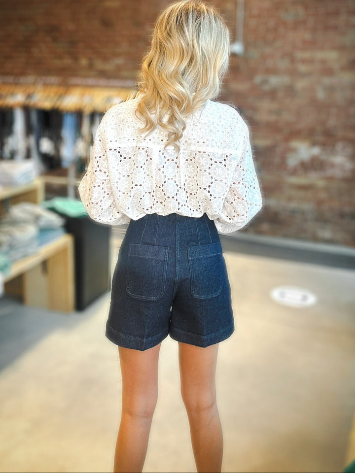 SPANX EveryWear Zero Waistband Jean Shorts