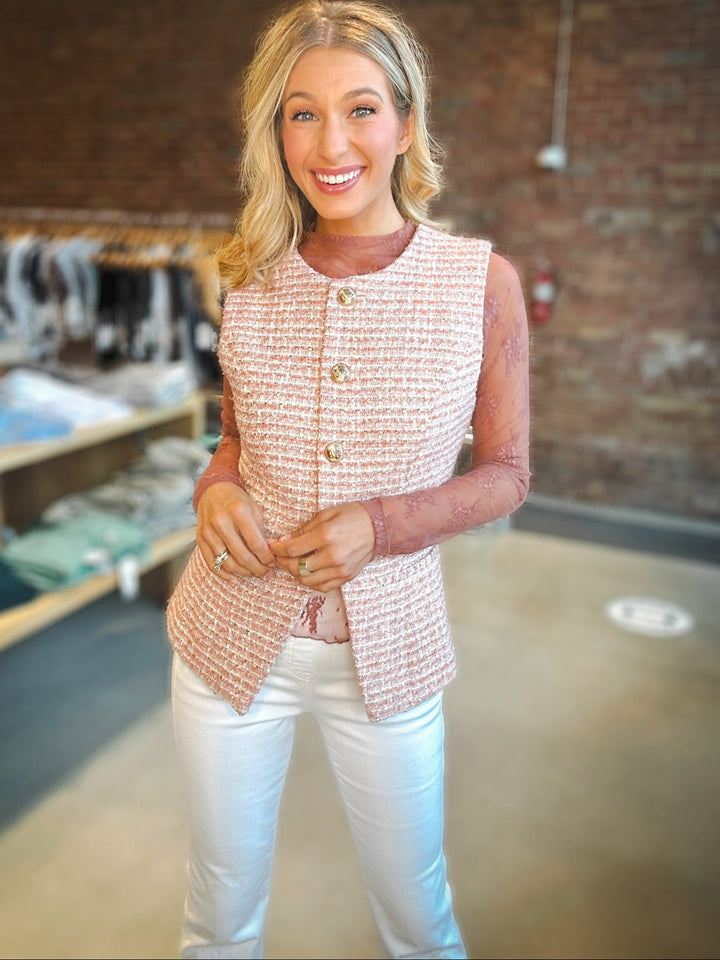 Memorably Stylish Lace Mesh Top