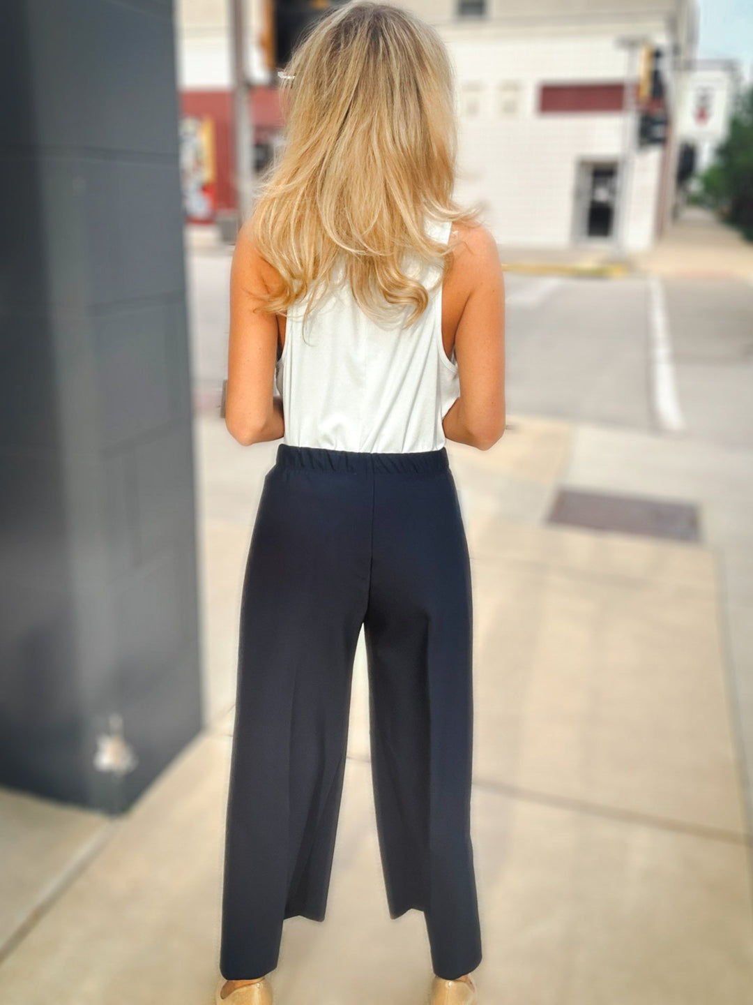 Karen Kane Cropped To Perfection Wide Leg Pants