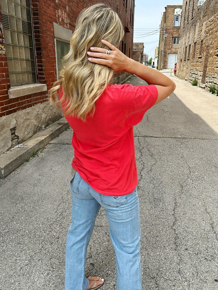 Self Contrast Cherie USA T-Shirt