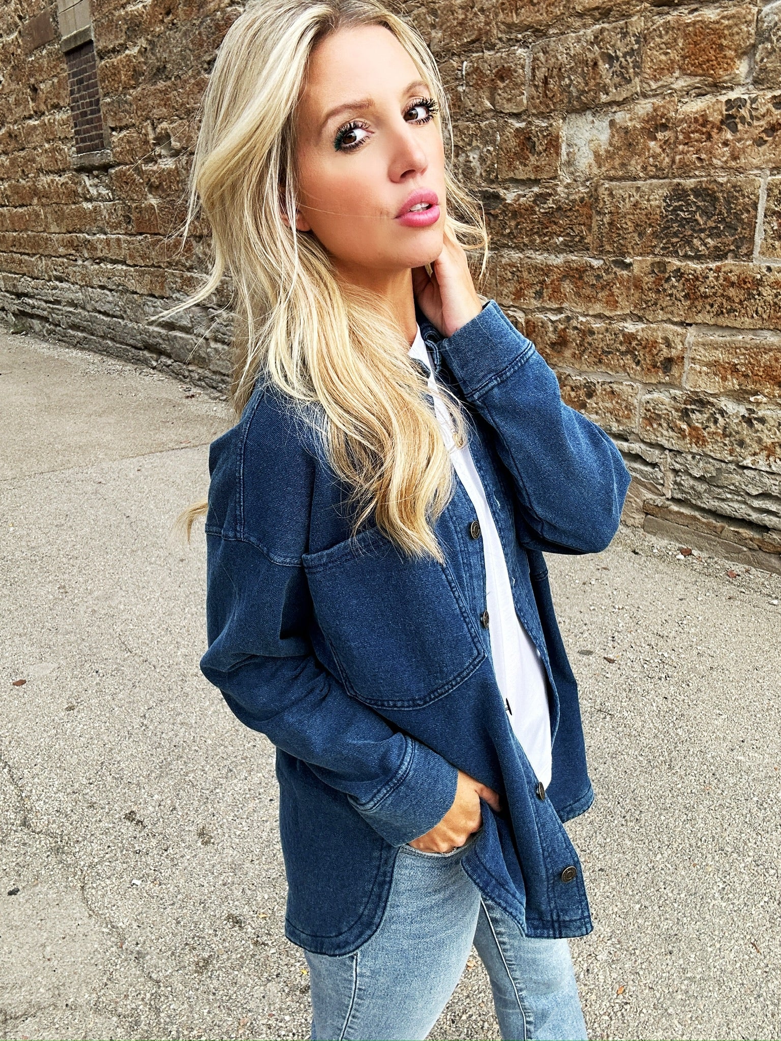 Z Supply All Day Knit Denim Jacket – Kelley Cawley