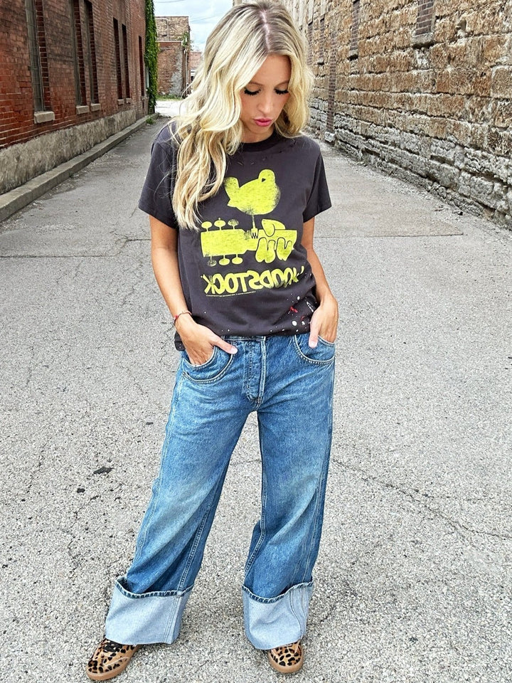 Free People Final Countdown Mid Rise in Zero