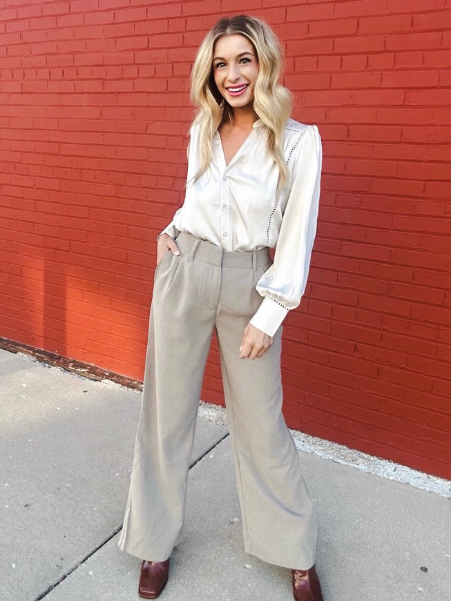 Dex Black Tape Professionally Posh Wide Leg Trouser