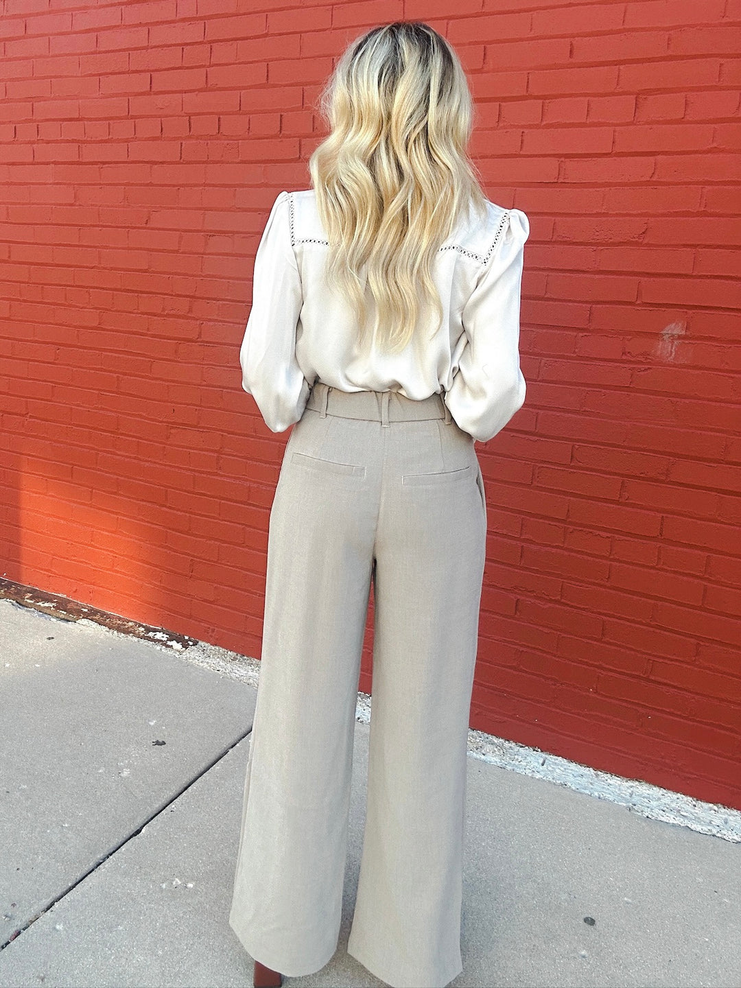 Dex Black Tape Professionally Posh Wide Leg Trouser