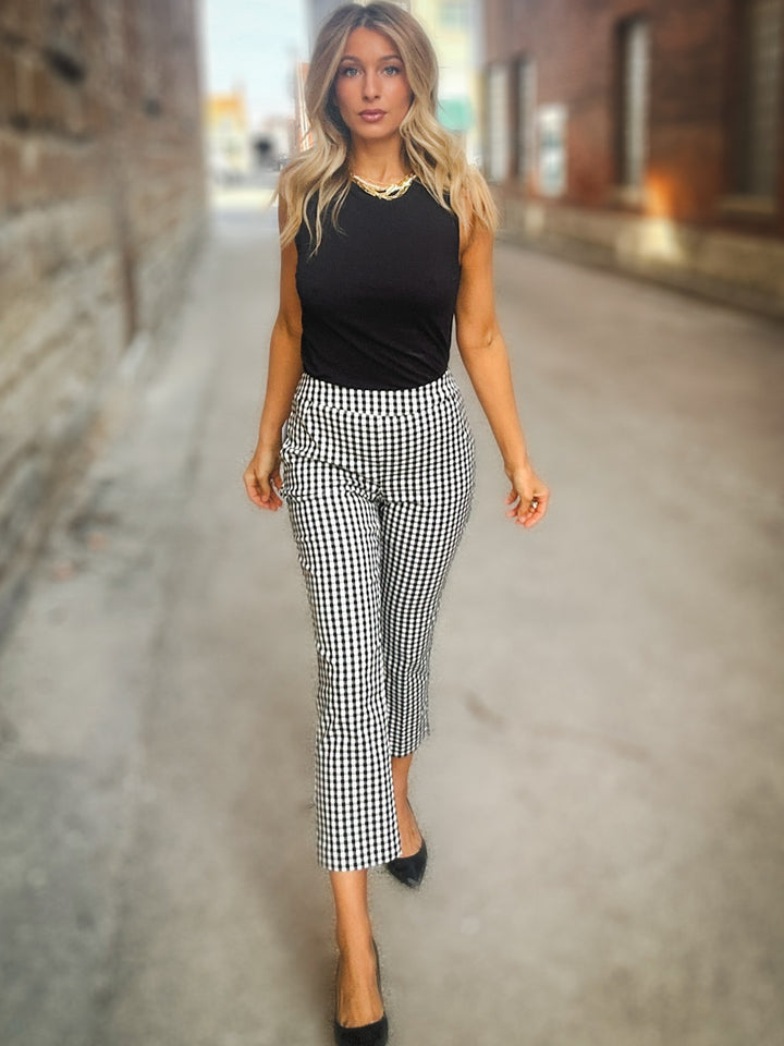 Tribal Willow Pull On Capri With Side Slit