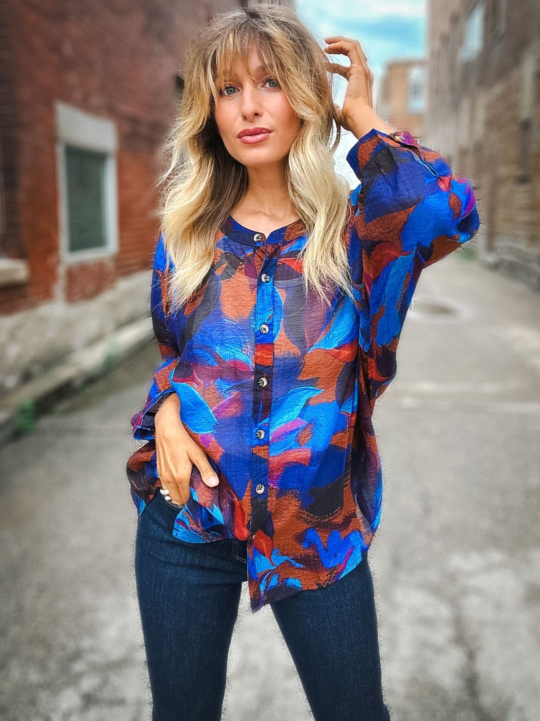 Tribal Made You Look Blouse
