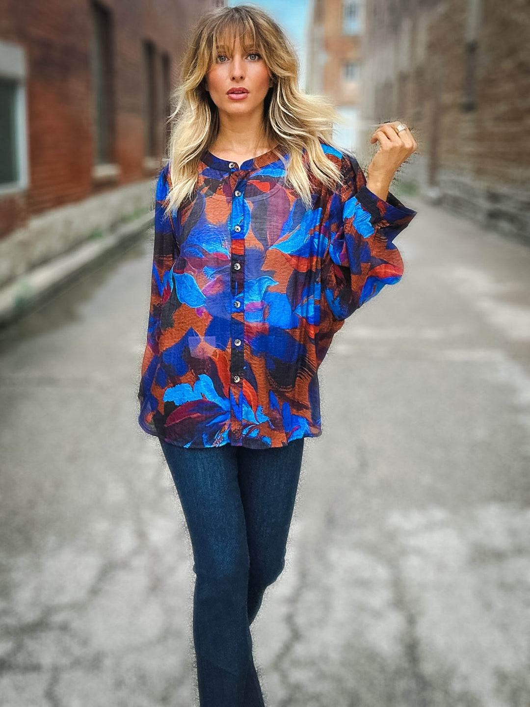 Tribal Made You Look Blouse
