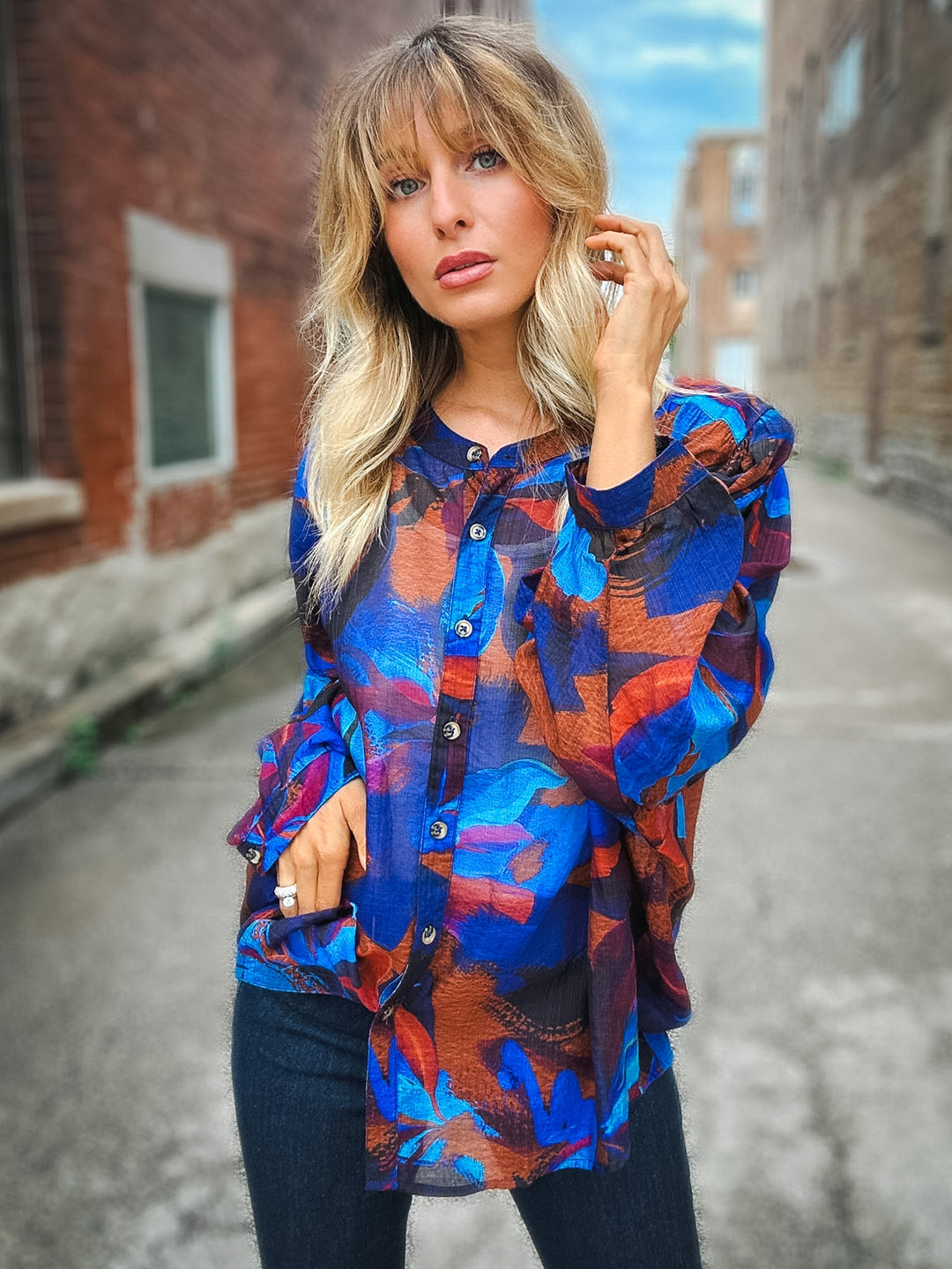 Tribal Made You Look Blouse