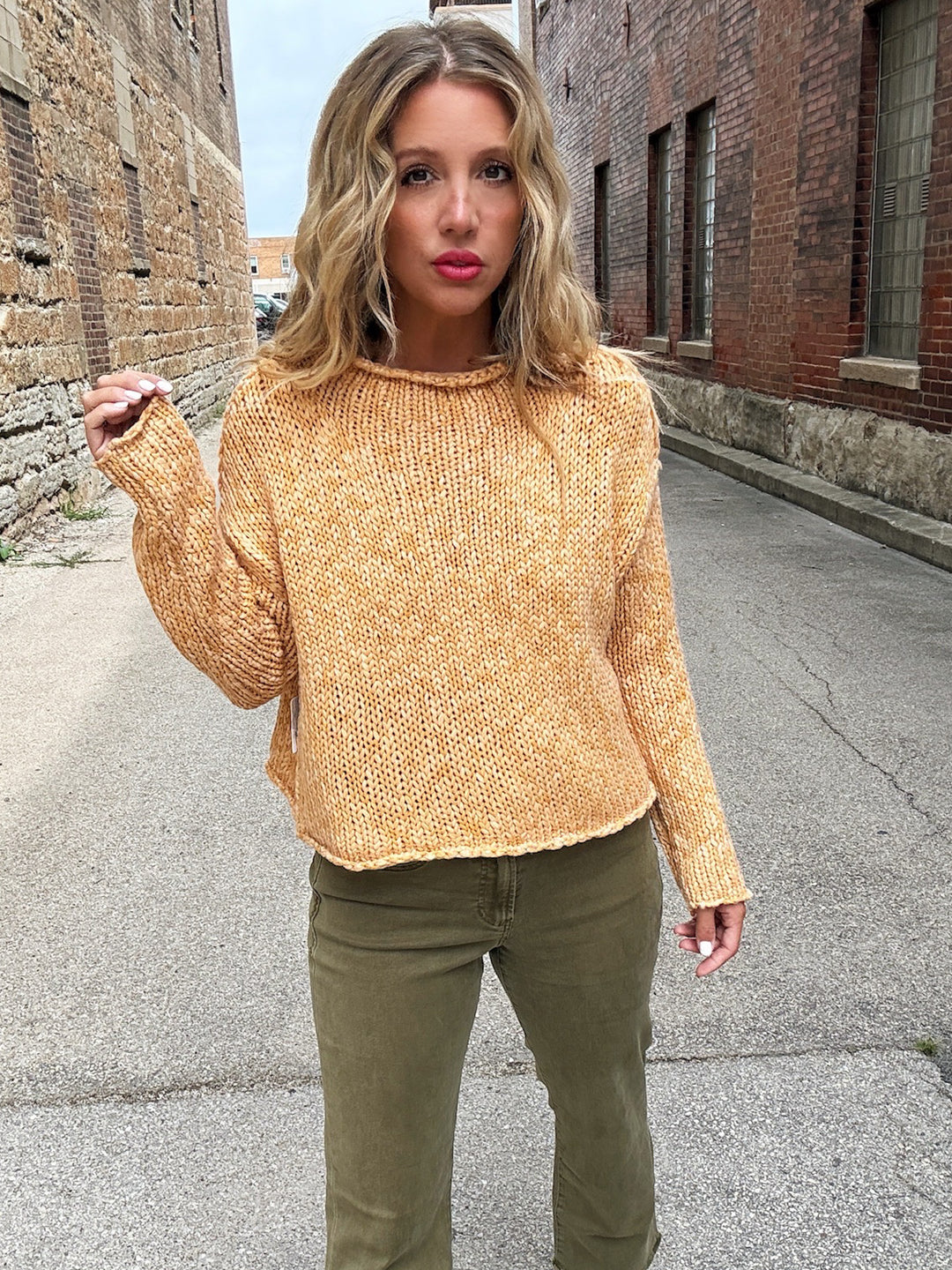 Free People Opal Rolneck Knit Sweater