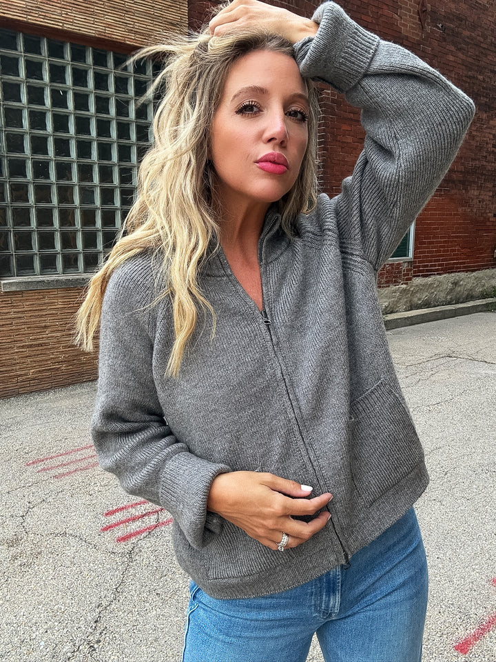 Free People WTF On It Zip Up