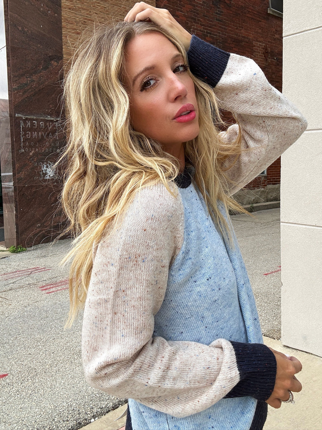 Charlie B Contrast Cutie Sweater
