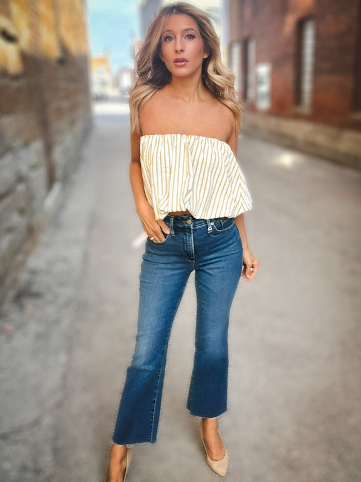 Good American Soft Tech Good Legs Cropped Bootcut