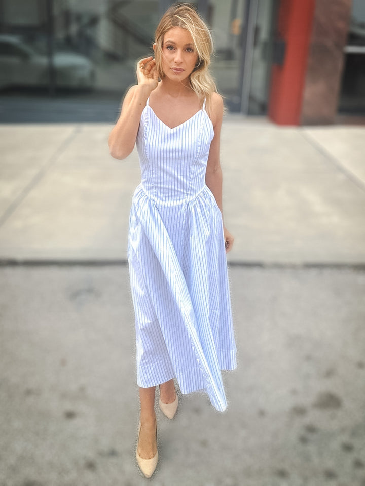 Bishop + Young Taylor Poplin Stripe Dress
