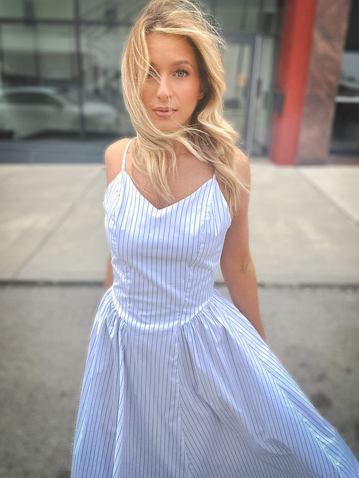 Bishop + Young Taylor Poplin Stripe Dress