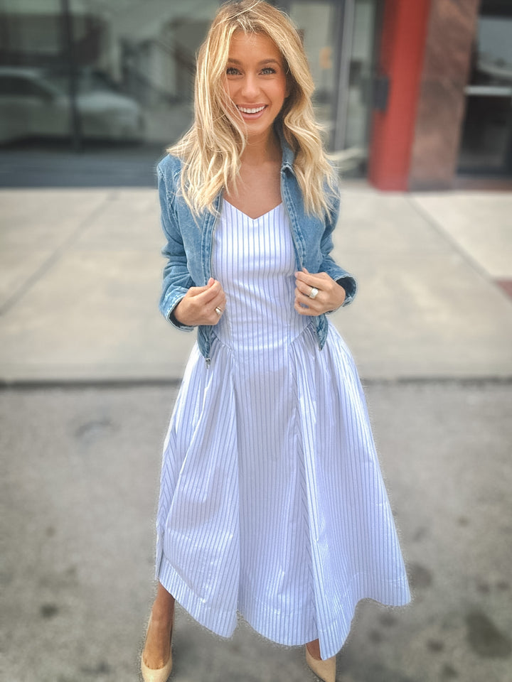 Bishop + Young Taylor Poplin Stripe Dress