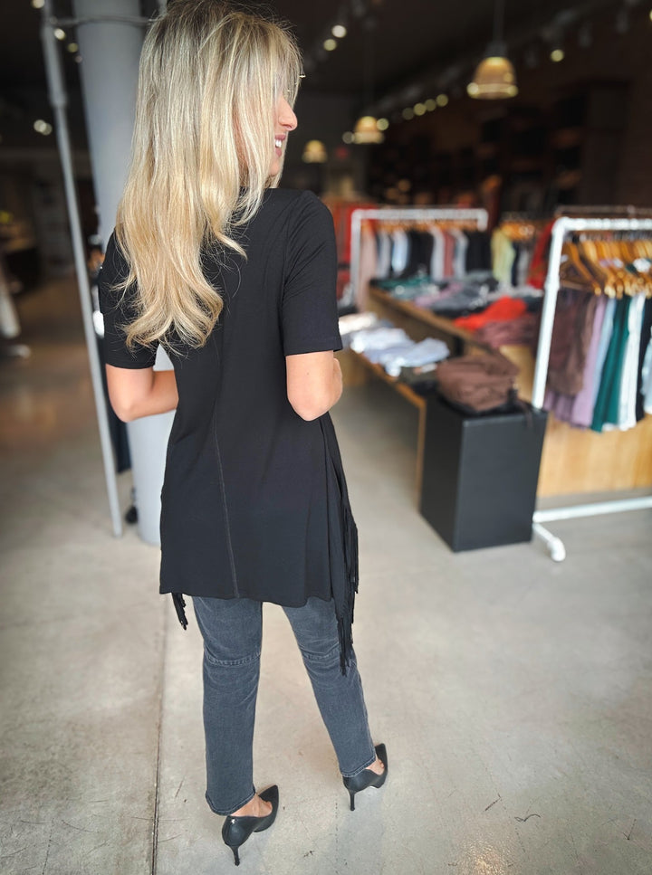 Karen Kane Feeling Fringe Top