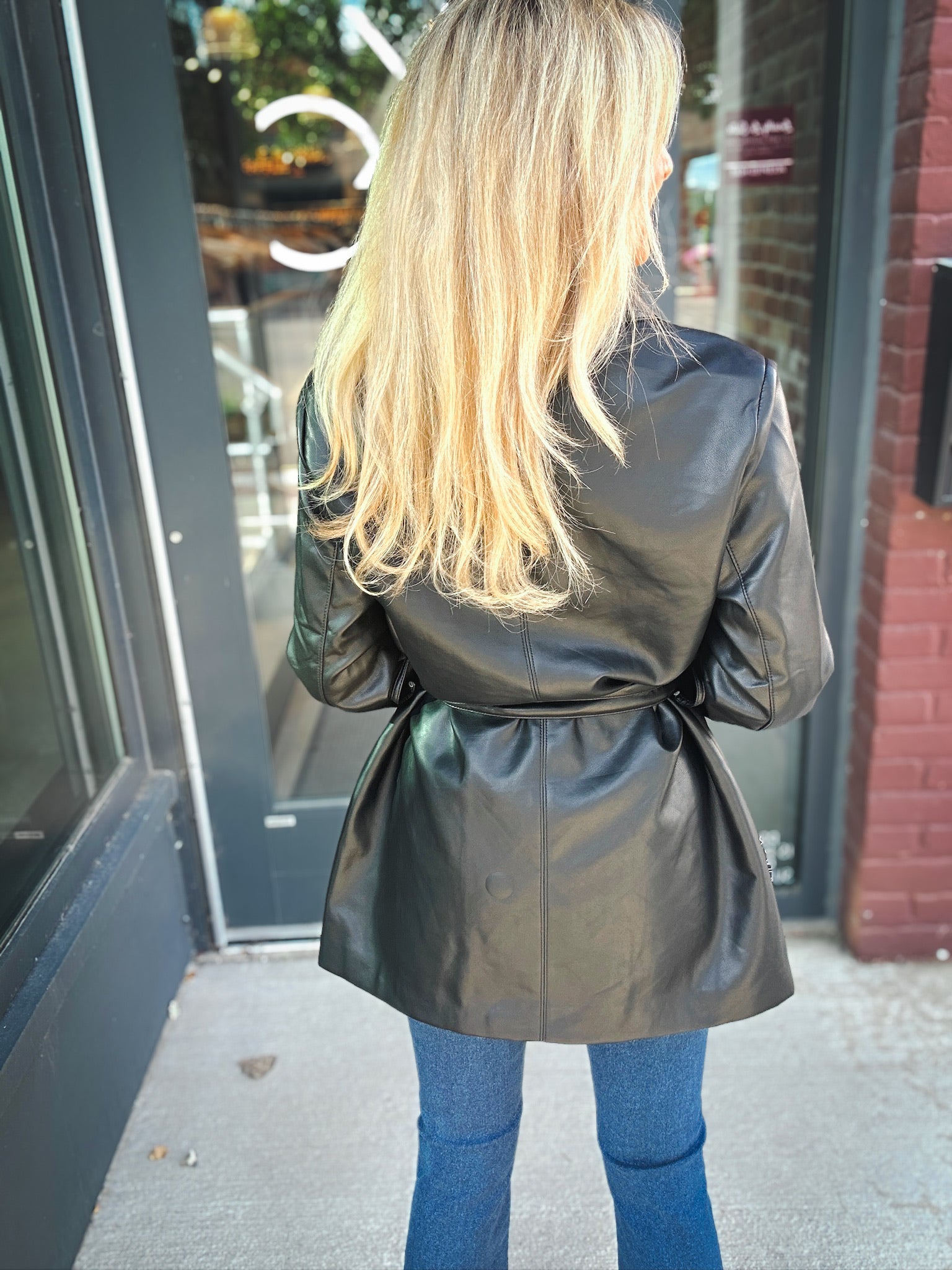 Dex Trendy Statement Faux Leather Coat – Kelley Cawley