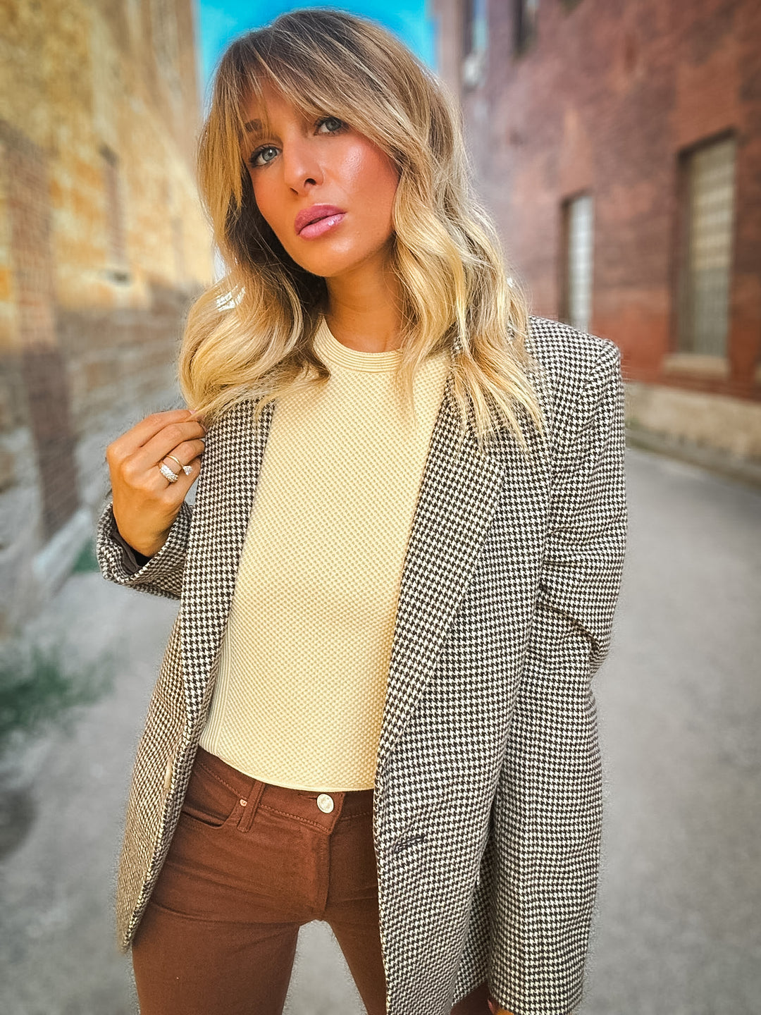 Z Supply Evan Houndstooth Blazer