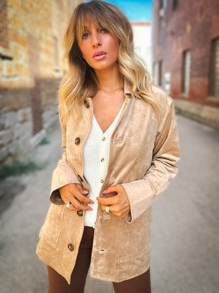 Z Supply Decker Suede Chore Coat