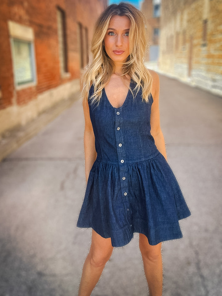 Free People Clean Break Denim Mini