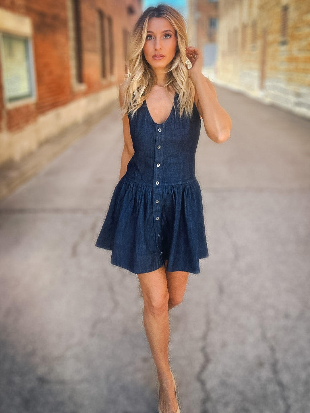 Free People Clean Break Denim Mini