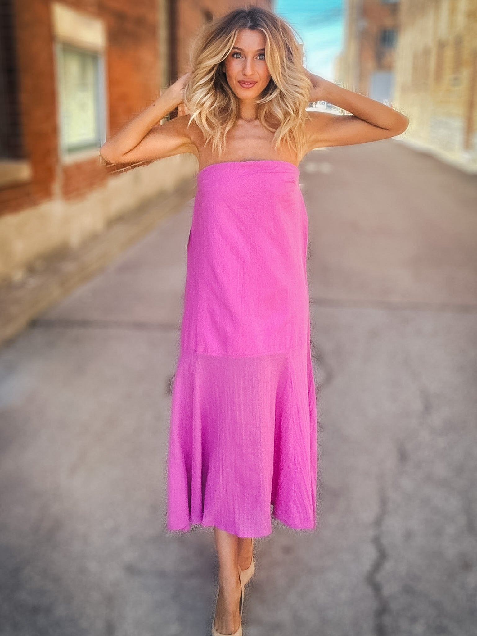 Free People Sabeen Tube Midi Dress – Kelley Cawley