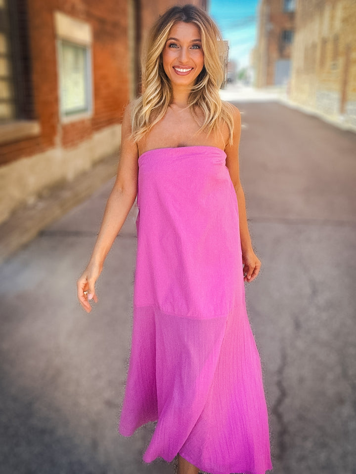 Free People Sabeen Tube Midi Dress