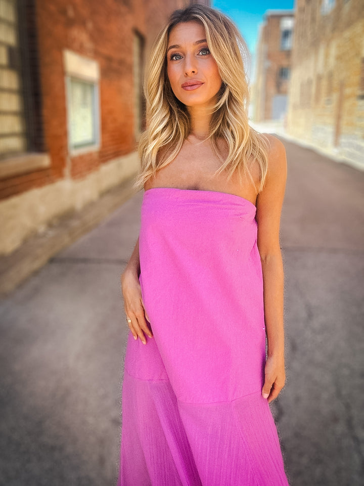 Free People Sabeen Tube Midi Dress