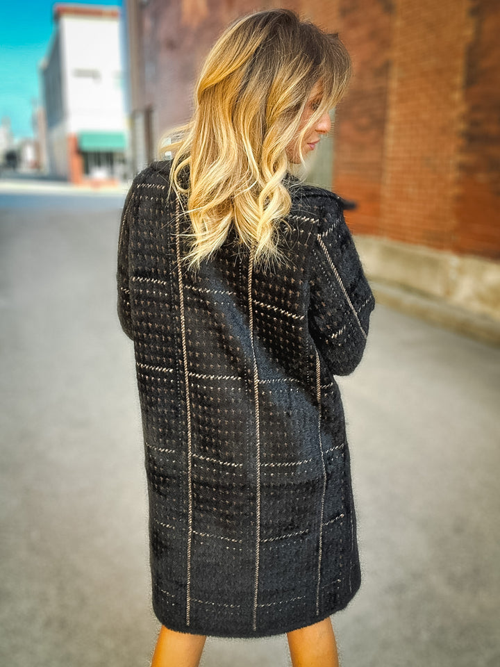 Sage the Label Marceau Houndstooth Coat