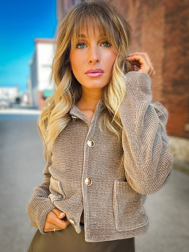 Sage the Label Midday Stroll Crop Jacket