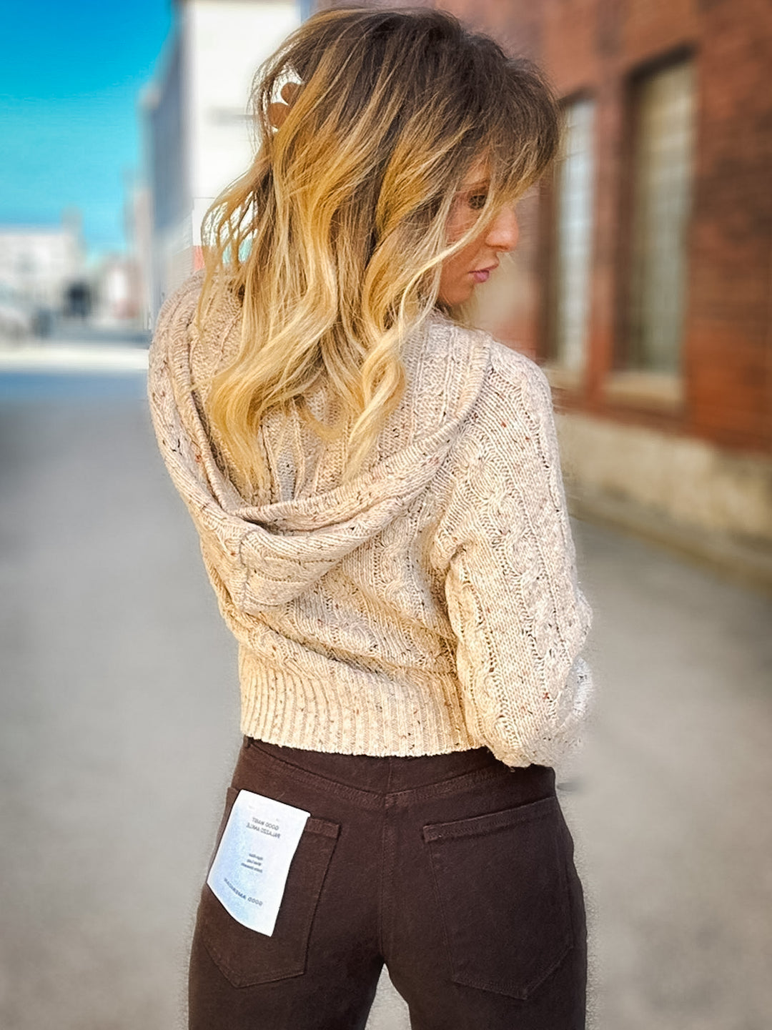 Sadie & Sage Effortless Cable Knit Cardigan