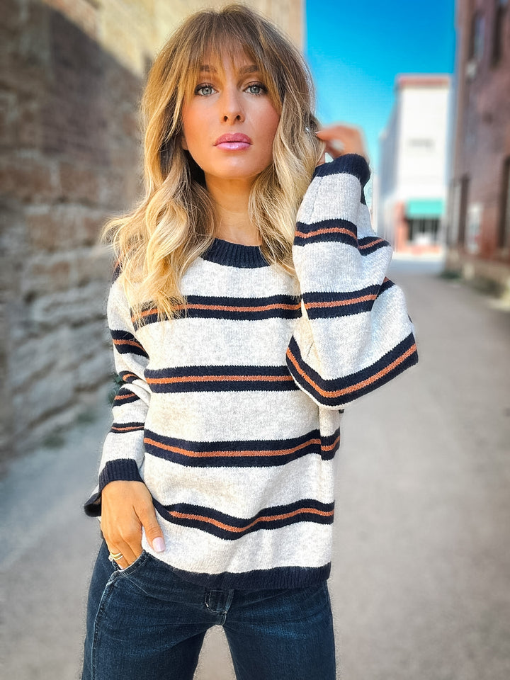 Sage the Label Tiber Stripe Sweater