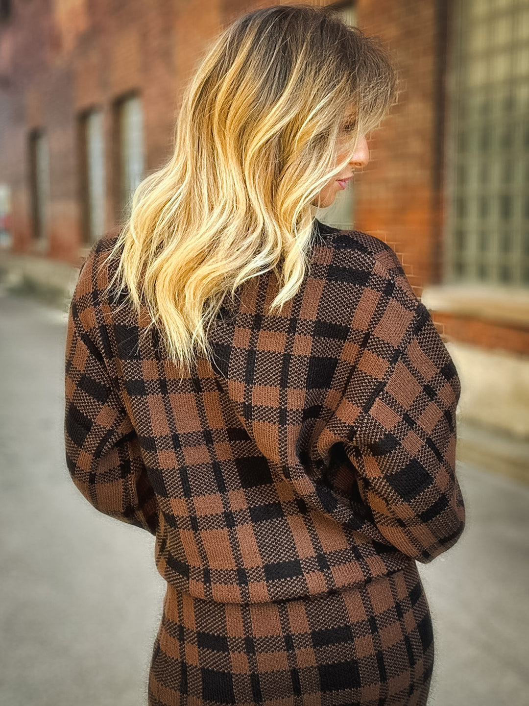 Sage the Label Cameron Plaid Sweater