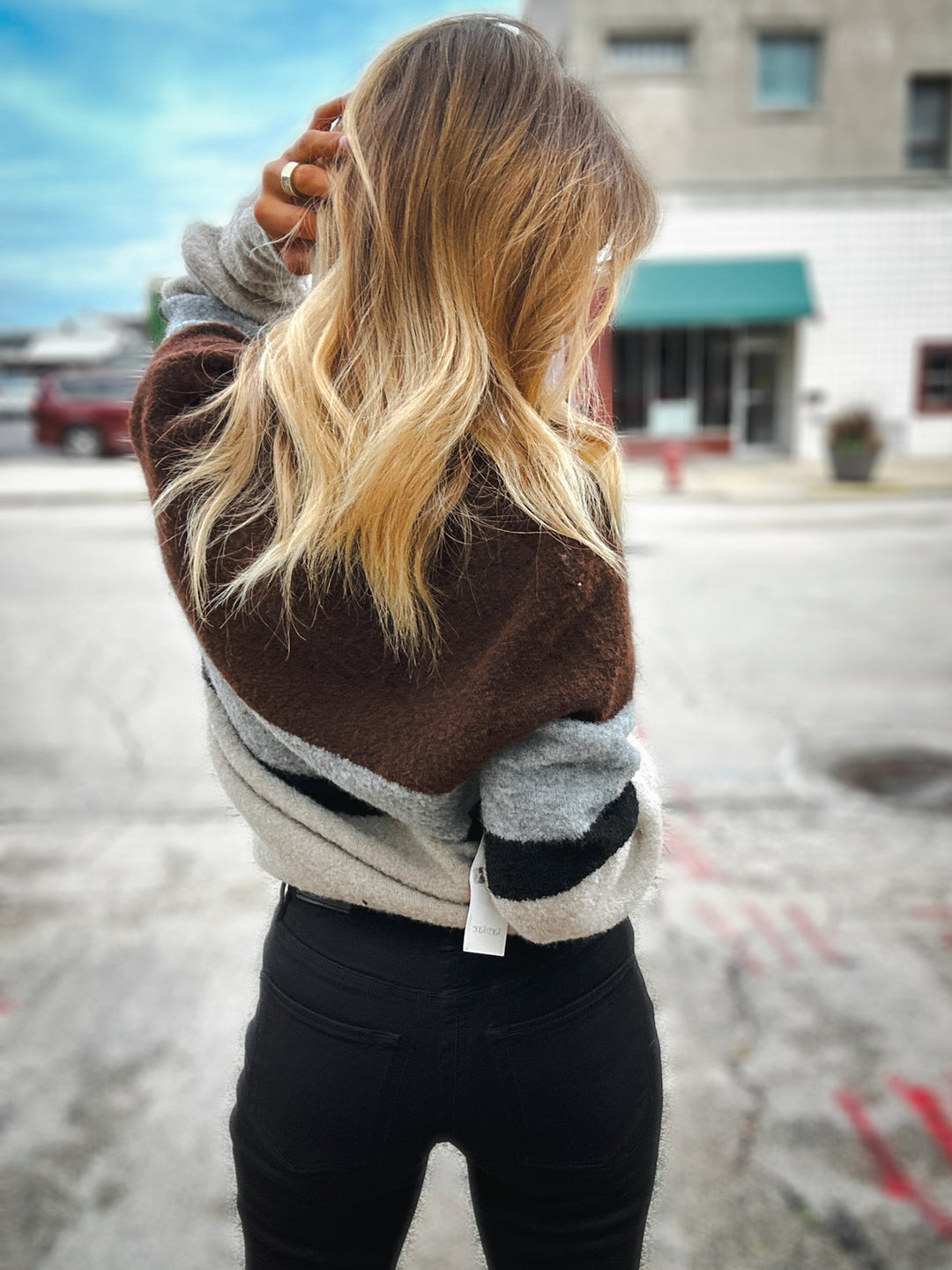 Karen Kane Block Party Sweater