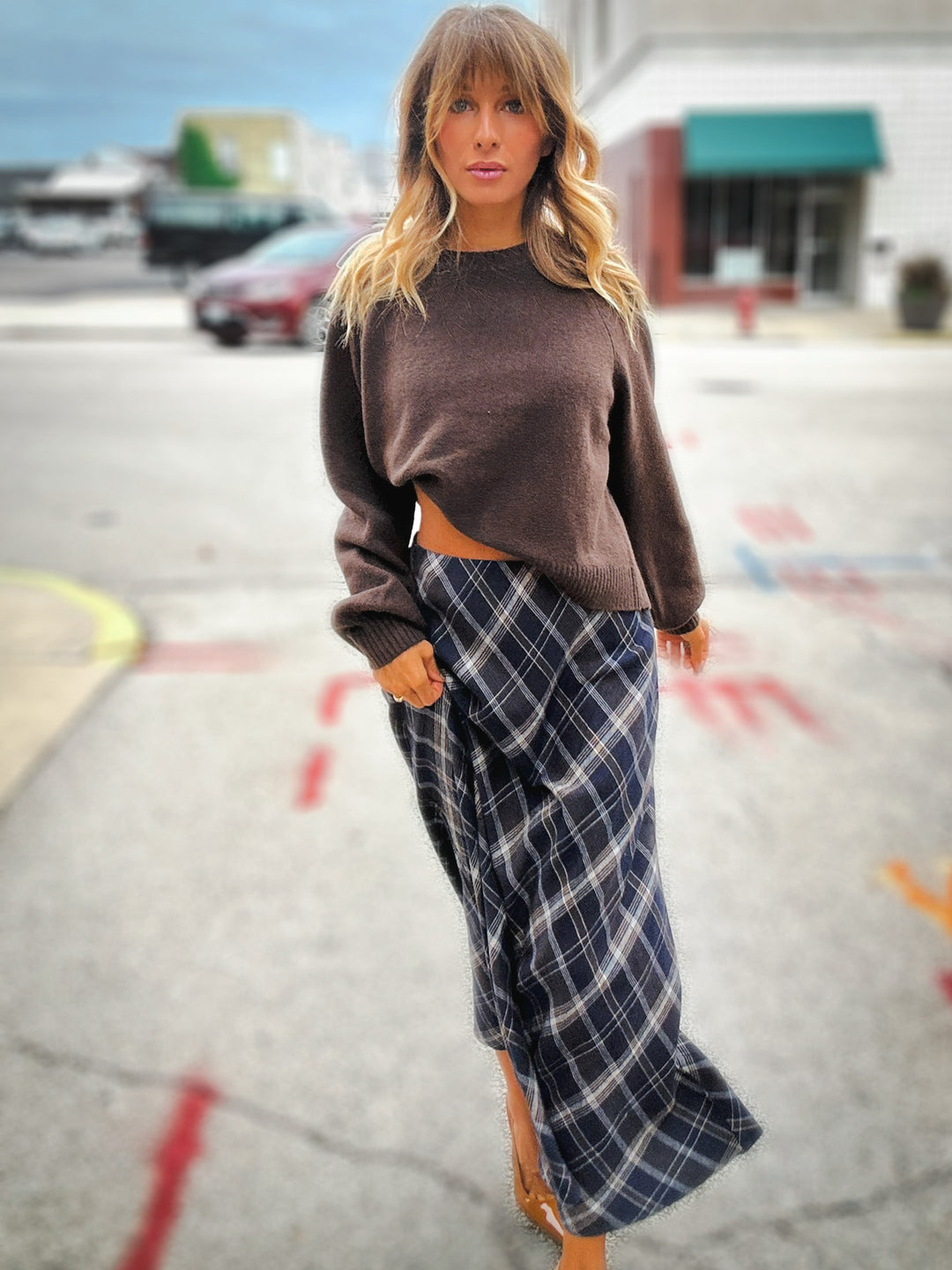 Z Supply Crestview Plaid Skirt