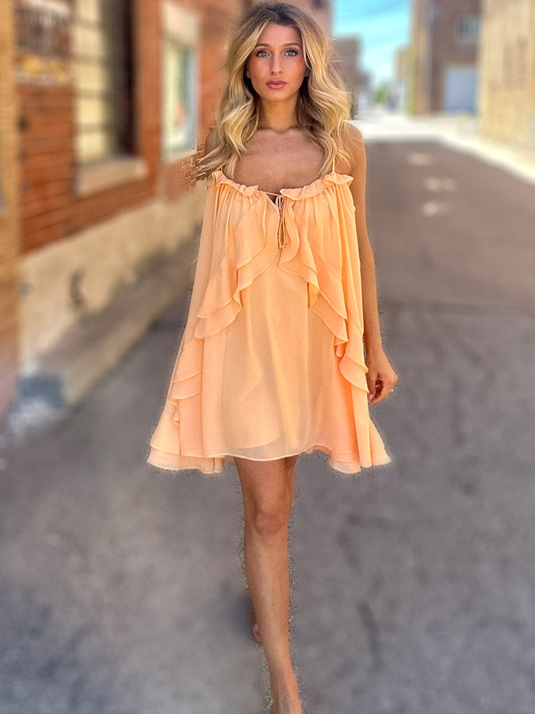 steve madden orange dress Steve Madden Maureene Crochet Dress