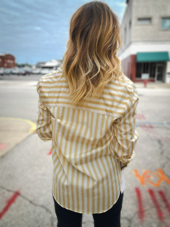 Z Supply Golden Haven Stripe Button Up