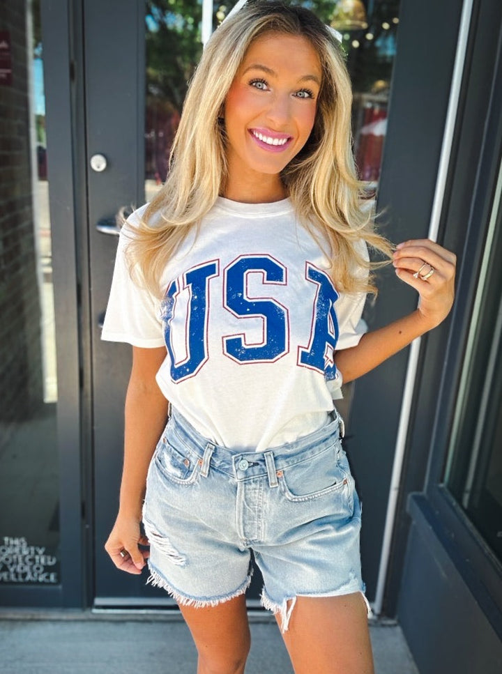 Z Supply USA Boyfriend Tee