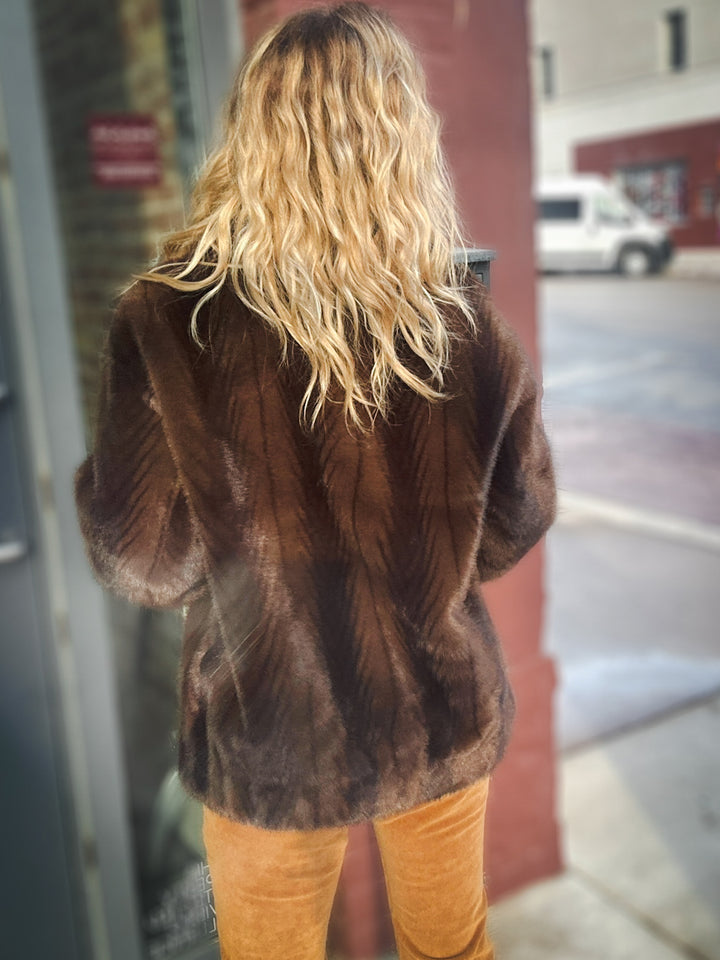 Renuar Cocoa Couture Faux Fur Jacket