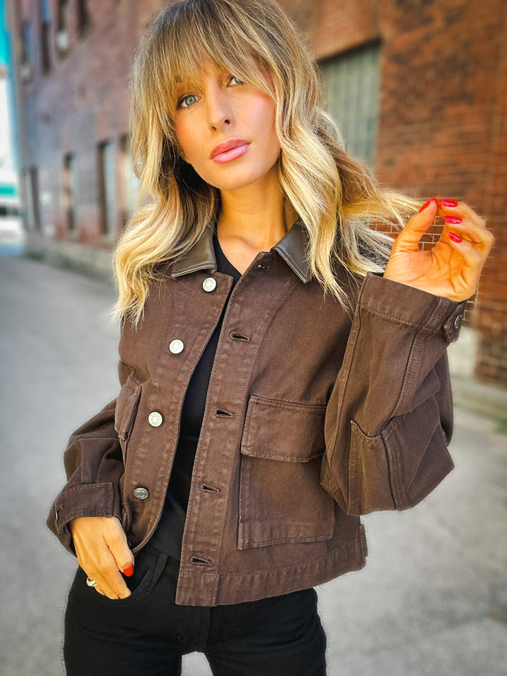 Z Supply Rey Cropped Chore Jacket