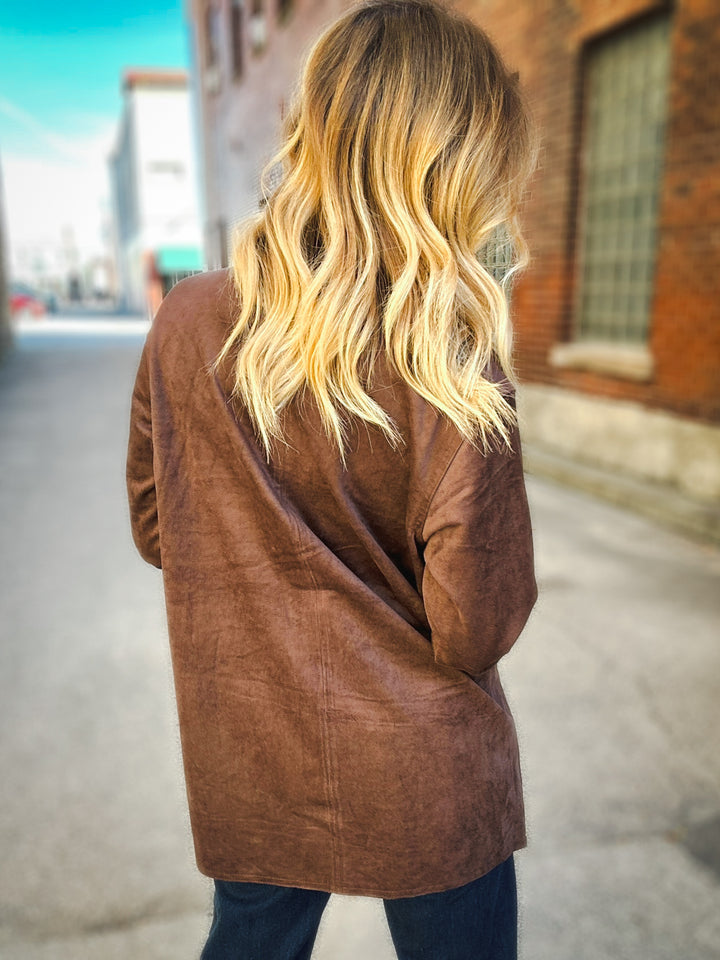 Z Supply Decker Suede Chore Coat