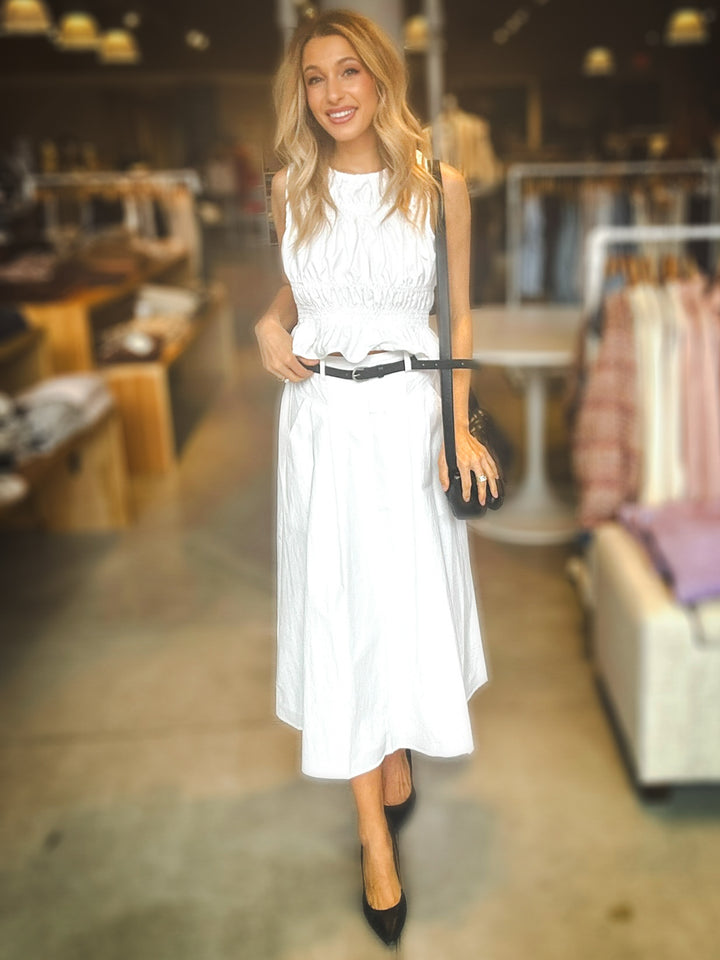 Sage The Label Central Park Midi Skirt With Belt