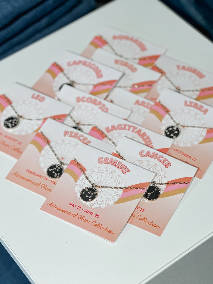 Starry Eyed Zodiac Constellation Necklace