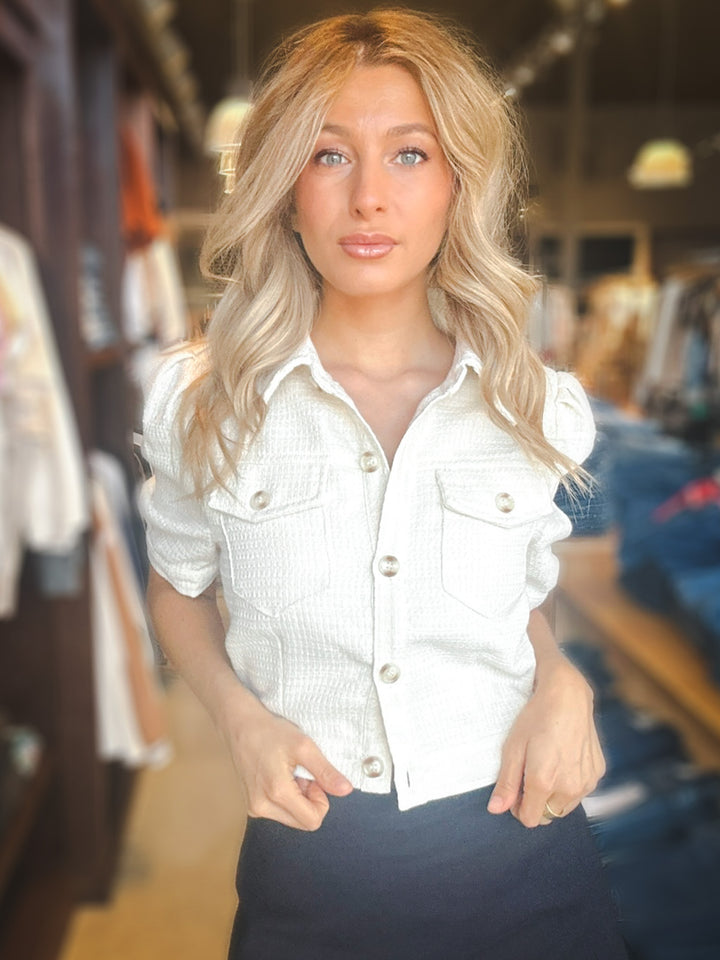 Sadie & Sage Love Language Crop Jacket
