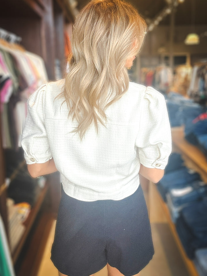 Sadie & Sage Love Language Crop Jacket