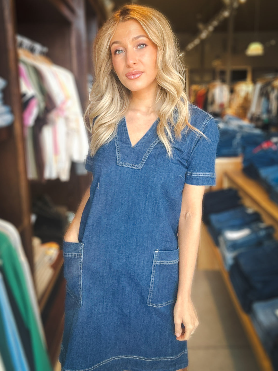 Charlie B Downtown Denim Dress