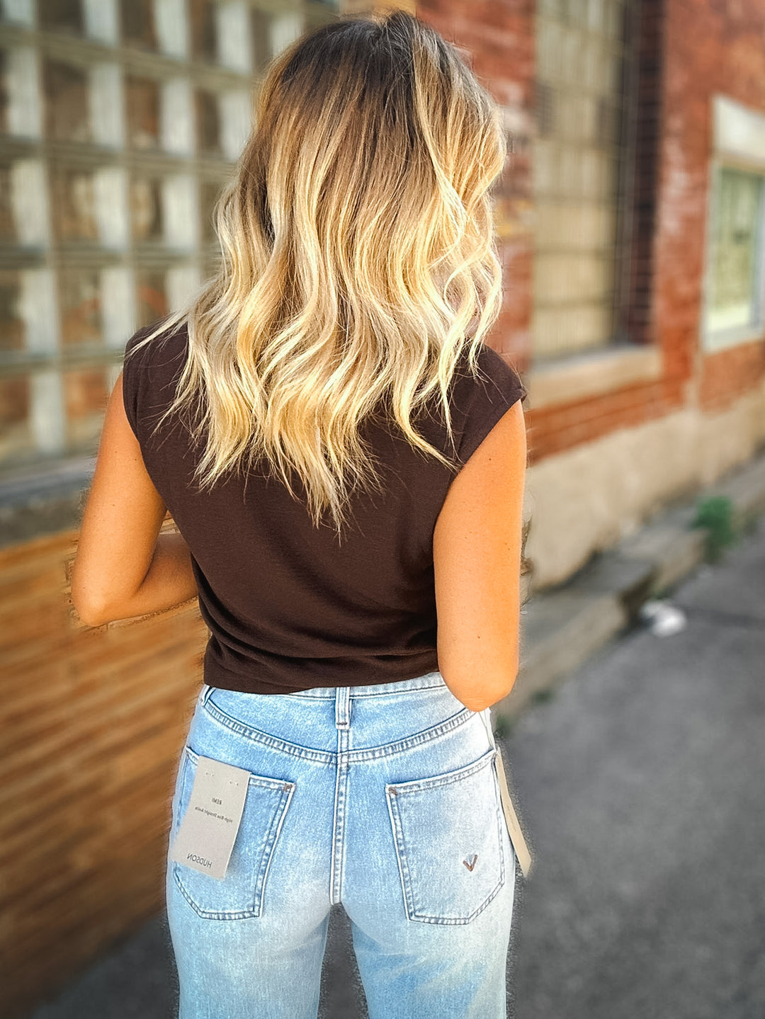 Sage the Label Sweetie Mock Neck Tank