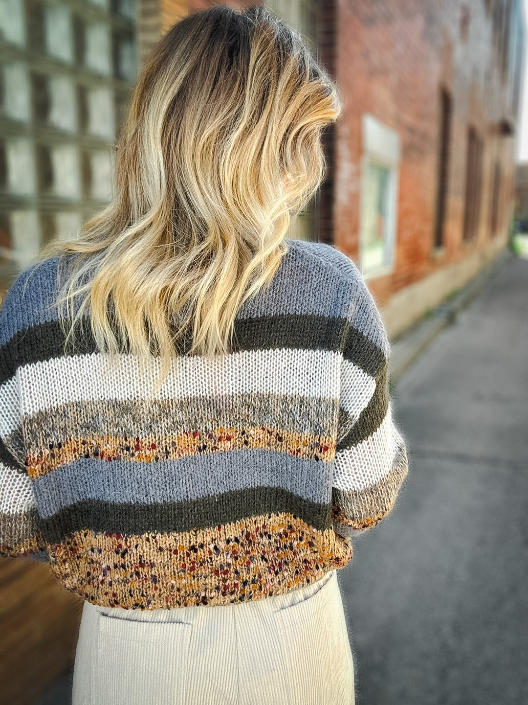 Sage the Label Daffodil Stripe Sweater
