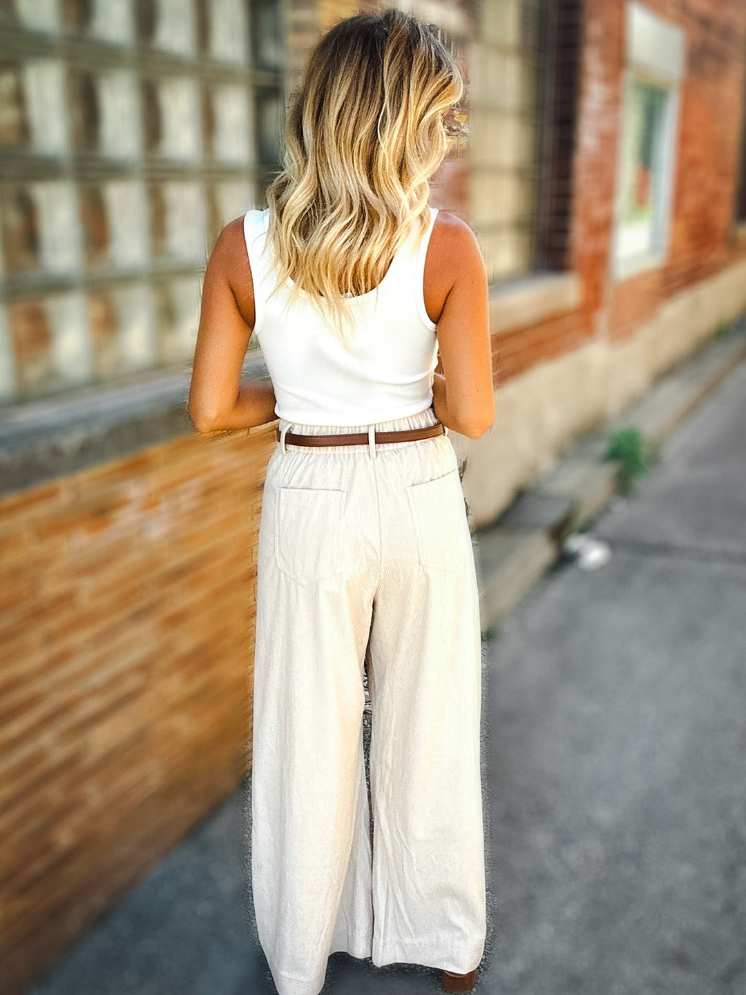 Sage the Label Foxglove Cord Belted Pants
